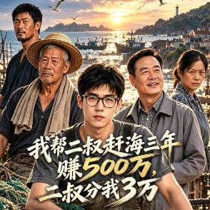 我帮二叔赶海三年赚500万，二叔分我3万