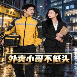 外卖小哥不低头
